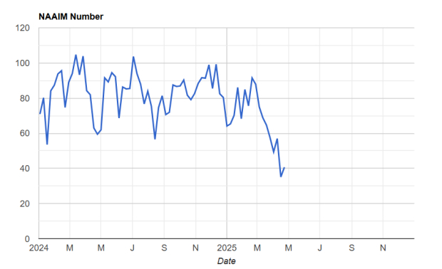 NAAIM Exposure Index Chart